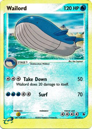 Wailord 14/109 - Holo Reverse-Kantocards