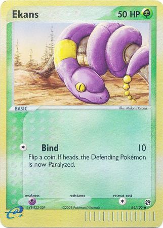 Ekans 64/100 - Holo Reverse-Kantocards