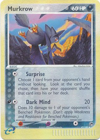 Murkrow 47/100 - Holo Reverse-Kantocards