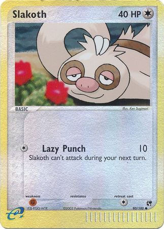 Slakoth 80/100 - Holo Reverse-Kantocards