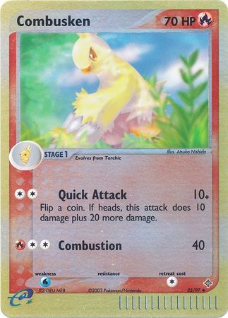Combusken 25/97 - Reverse Holo-Kantocards