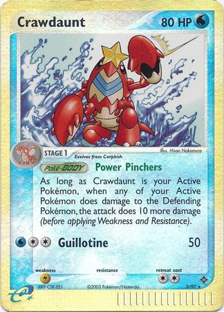 Crawdaunt 3/97 - Reverse Holo-Kantocards