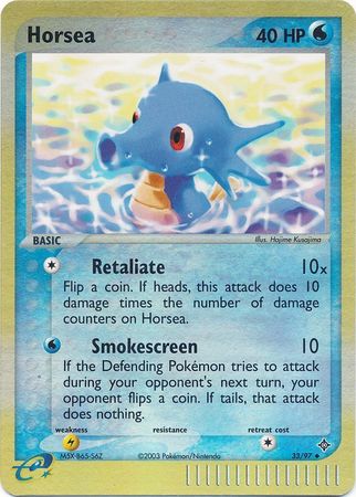 Horsea 33/97 - Reverse Holo-Kantocards