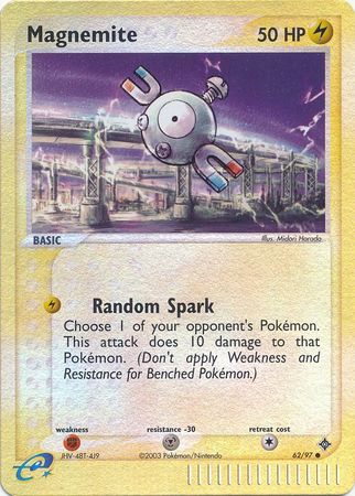 Magnemite 62/97 - Reverse Holo-Kantocards