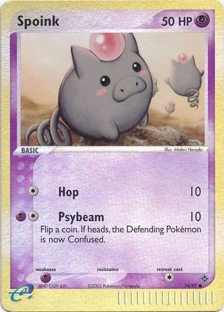 Spoink 74/97 - Reverse Holo-Kantocards