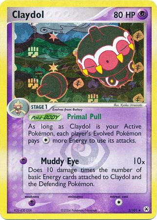 Claydol 2/101 - Reverse Holo-Kantocards