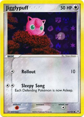 Jigglypuff 63/101 - Reverse Holo-Kantocards