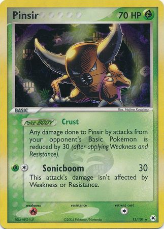 Pinsir 13/101 - Reverse Holo-Kantocards
