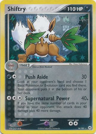 Shiftry 14/101 - Reverse Holo-Kantocards