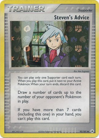 Steven's Advice 92/101 - Reverse Holo-Kantocards