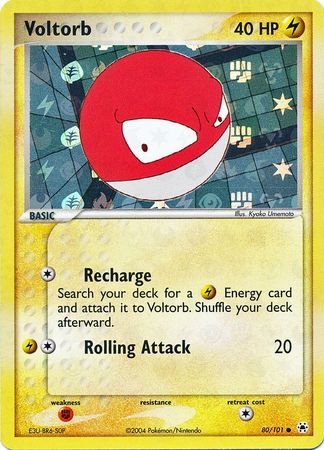 Voltorb 80/101 - Reverse Holo-Kantocards