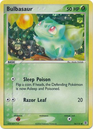 Bulbasaur 54/112 - Reverse Holo-Kantocards
