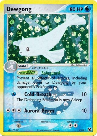 Dewgong 3/112 - Reverse Holo-Kantocards