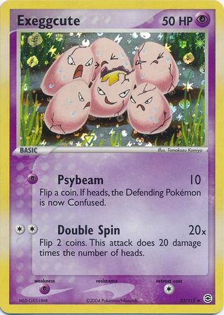 Exeggcute 33/112 - Reverse Holo-Kantocards