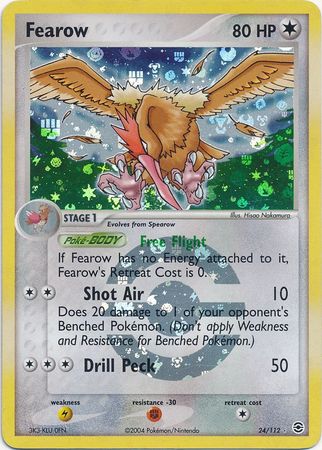 Fearow 24/112 - Reverse Holo-Kantocards