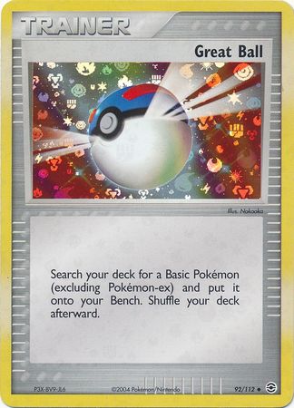 Great Ball 92/112 - Reverse Holo-Kantocards