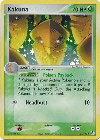 Kakuna 36/112 - Reverse Holo-Kantocards