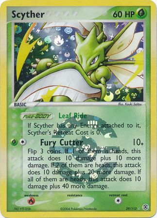 Scyther 29/112 - Reverse Holo-Kantocards