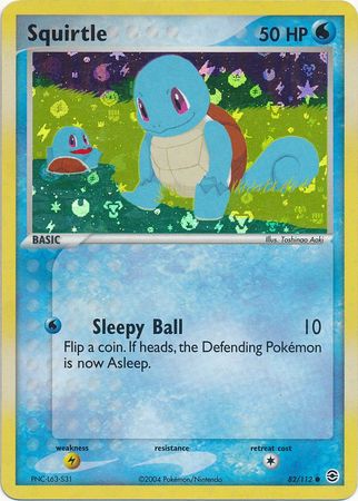Squirtle 82/112 - Reverse Holo-Kantocards