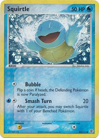 Squirtle 83/112 - Reverse Holo-Kantocards