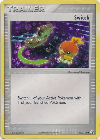 Switch 102/112 - Reverse Holo-Kantocards