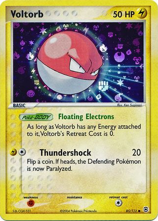 Voltorb 85/112 - Reverse Holo-Kantocards