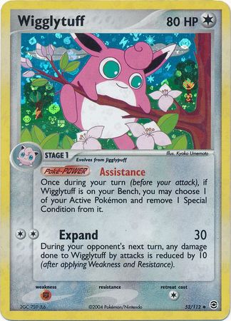 Wigglytuff 52/112 - Reverse Holo-Kantocards