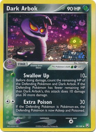 Dark Arbok 29/109 - Reverse Holo-Kantocards