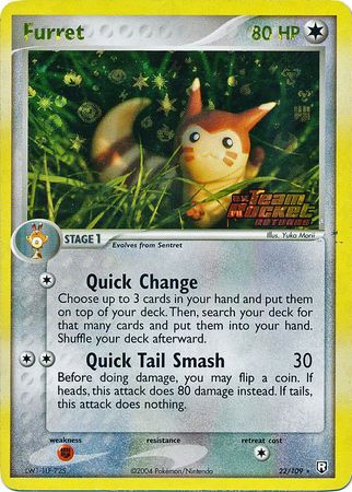 Furret 22/109 - Reverse Holo-Kantocards