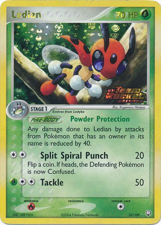 Ledian 23/109 - Reverse Holo-Kantocards