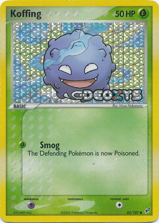 Koffing 62/107 - Reverse Holo-Kantocards