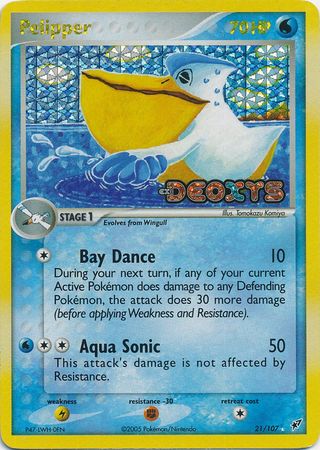 Pelipper 21/107 - Reverse Holo-Kantocards