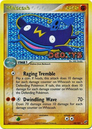 Whiscash 28/107 - Reverse Holo-Kantocards