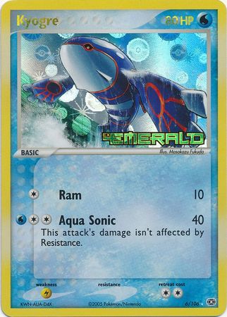 Kyogre 6/106 - Reverse Holo-Kantocards