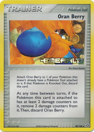 Oran Berry 80/106 - Reverse Holo-Kantocards