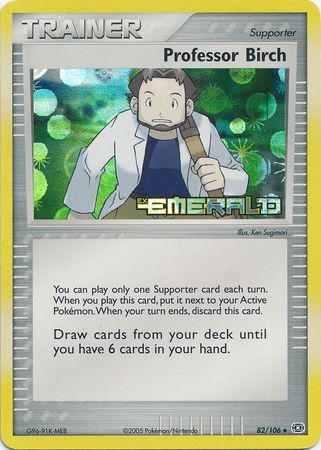 Professor Birch 82/106 - Reverse Holo-Kantocards