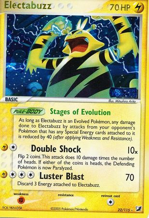 Electabuzz 22/115 - Reverse Holo-Kantocards