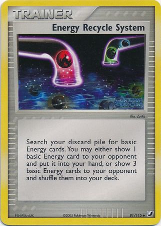 Energy Recycle System 81/115 - Reverse Holo-Kantocards