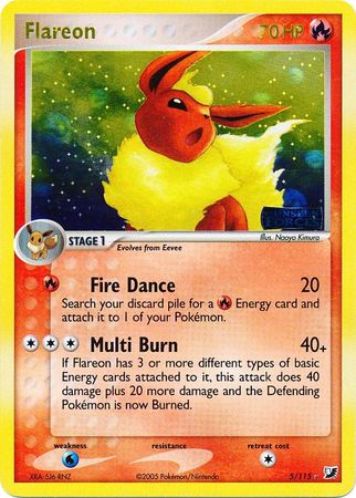 Flareon 5/115 - Reverse Holo-Kantocards
