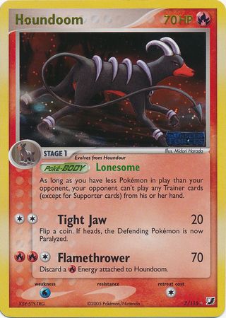 Houndoom 7/115 - Reverse Holo-Kantocards