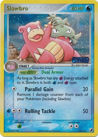 Slowbro 13/115 - Reverse Holo-Kantocards