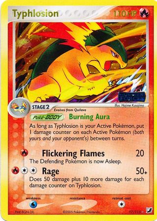Typhlosion 17/115 - Reverse Holo-Kantocards