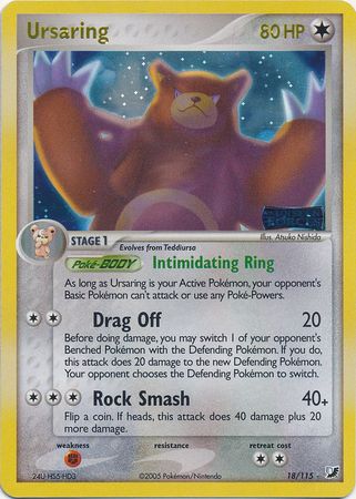 Ursaring 18/115 - Reverse Holo-Kantocards