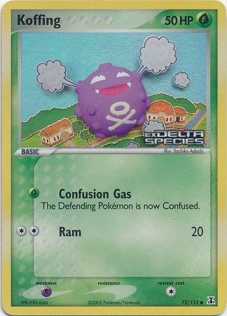 Koffing 72/113 - Reverse Holo-Kantocards