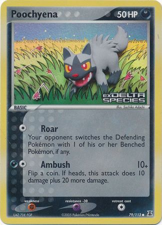 Poochyena 79/113 - Reverse Holo-Kantocards
