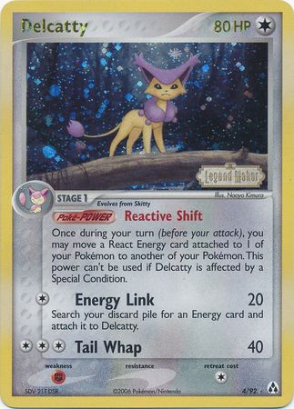 Delcatty 4/92 - Reverse Holo-Kantocards