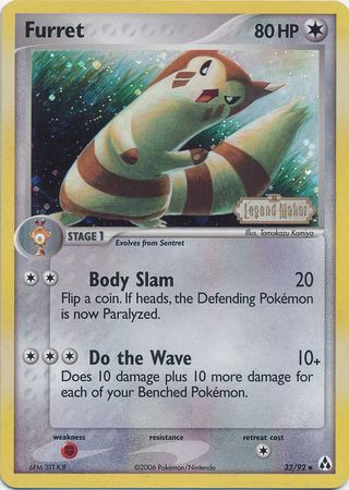 Furret 33/92 - Reverse Holo-Kantocards