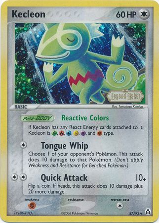 Kecleon 37/92 - Reverse Holo-Kantocards