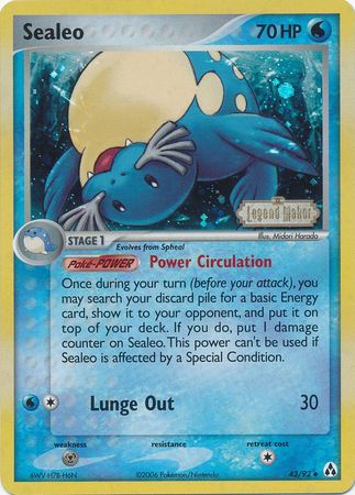 Sealeo 43/92 - Reverse Holo-Kantocards