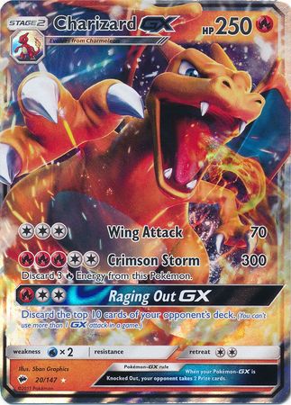 Charizard GX 20/147-Kantocards